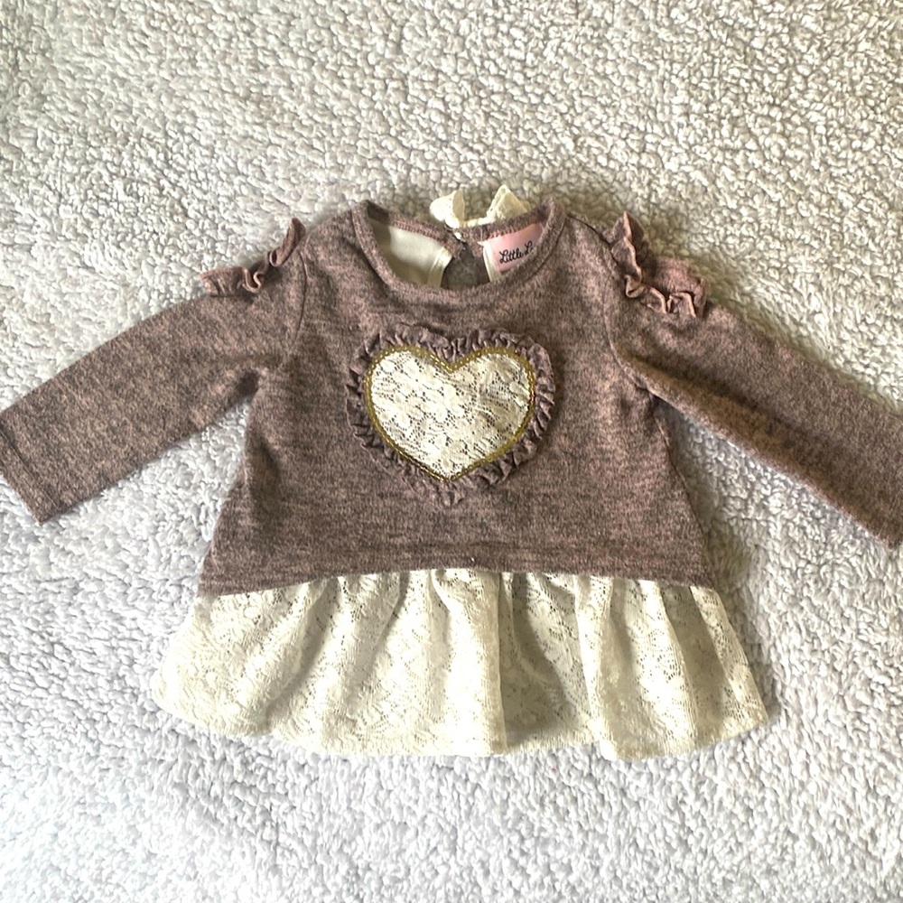 Little Lass • Heart top • 12m